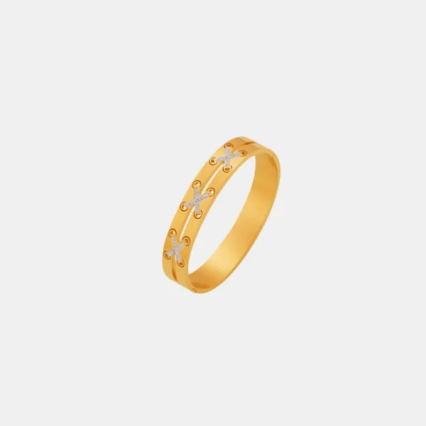 18K Gold-Plated Czech Diamond Bracelet - Image 5
