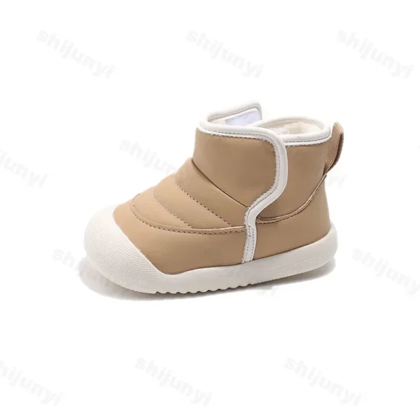 Autumn Winter Children Snow Boots Baby Girls Boys Boots Soft Sole Non-slip Infant Toddler Shoes Outdoor Thick Plush Kids Boots - Image 5