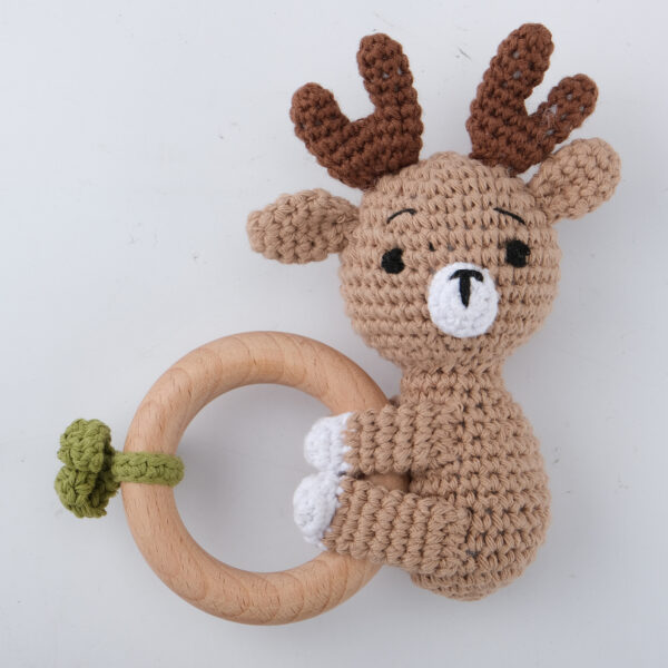 Carving Name Baby Soothing Bell Newborn Gift Bath Gift Knitted Cartoon Doll - Image 40