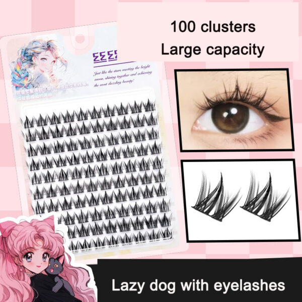 Sunflower Comics Pure Desire Eyelash Simulation Natural Thickening Large Segmented Trilogy False Eyelash Laziness - Image 28