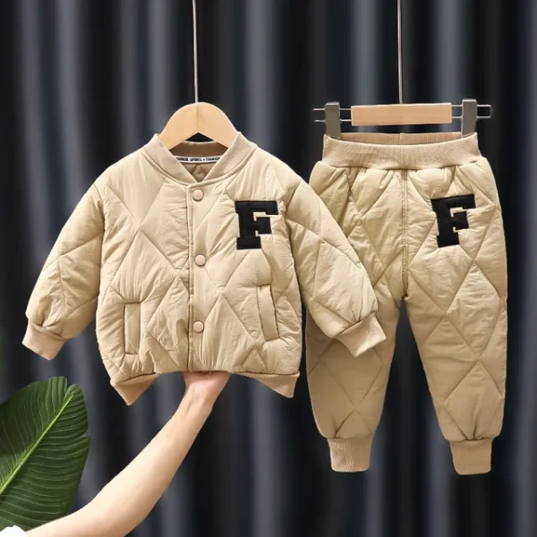 1 2 3 4 5 Years Winter Boys Clothing Sets Alphabet Fashion Warm Coat And Pants 2Pcs Boys Suits Birthday Gifts New Kids Clothes - Image 10