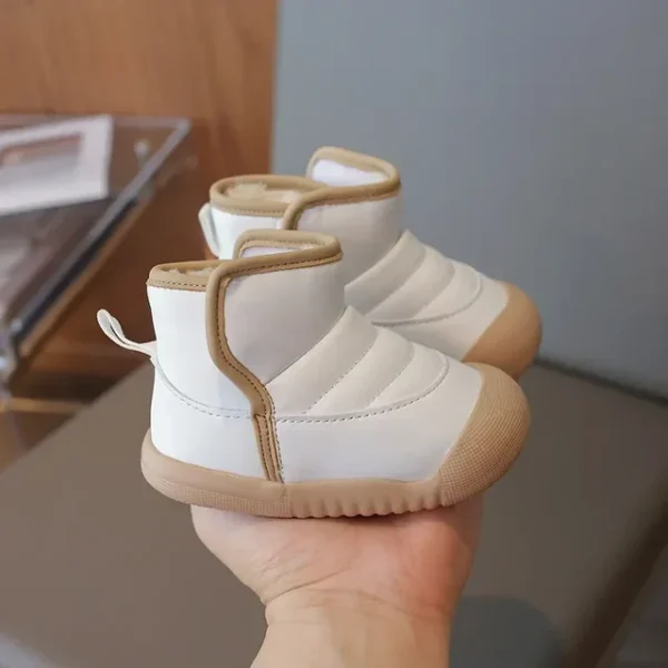 Autumn Winter Children Snow Boots Baby Girls Boys Boots Soft Sole Non-slip Infant Toddler Shoes Outdoor Thick Plush Kids Boots - Image 7