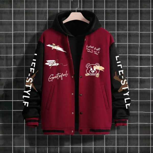 Men's baseball jacket, spring and autumn trendy brand American high street hooligan handsome youth men's loose casual jacket for men - Image 10