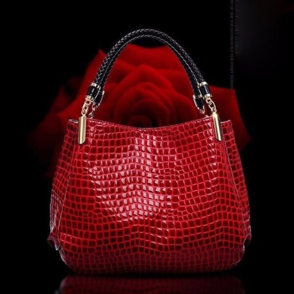 Women's Handbags PU Leather Crocodile Pattern shoulder Bags - Image 3