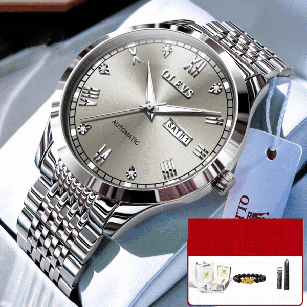 Men's Watch Men's Mechanical Watch Fully Automatic Simple Wind Waterproof Night Light Watch - Image 20