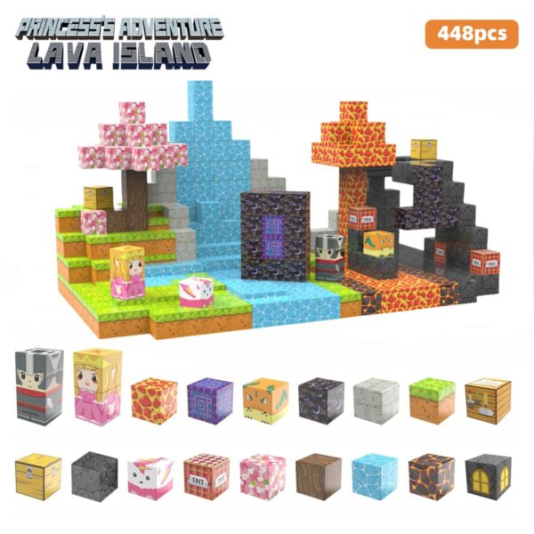 Magnetic cube Children's Educational Puzzle Assembly Toy Gift - Image 12