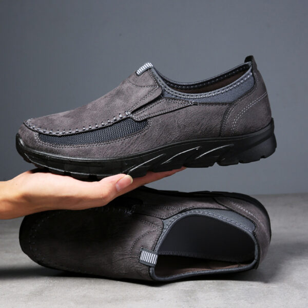 Men's shoes, fashionable and breathable, men's business shoes, British lazy shoes, dad's single shoes, casual shoes, men's shoes - Image 8
