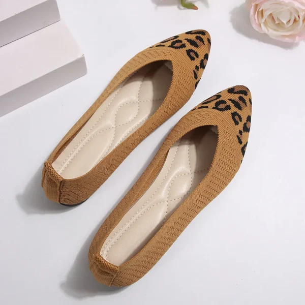 Point Toe Mesh Flat Slip-Ons - Image 2