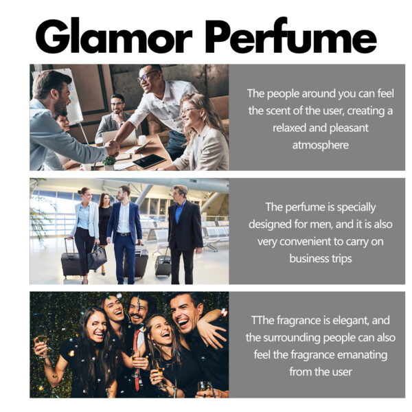 Glamor Perfume, Refreshing Mild Not Pungent Long - Lasting Fragrance Natural Fragrance Dating Niche Perfume - Image 4