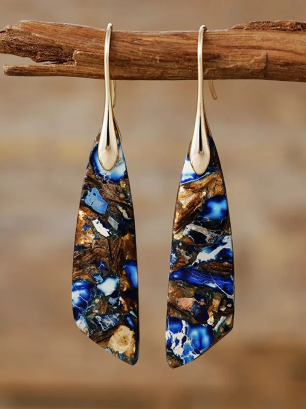 Geometrical Shape Dangle Earrings - Image 7