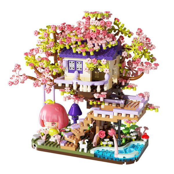 Flower House Assembly Building Blocks Microparticle Toys Christmas Gift - Image 5