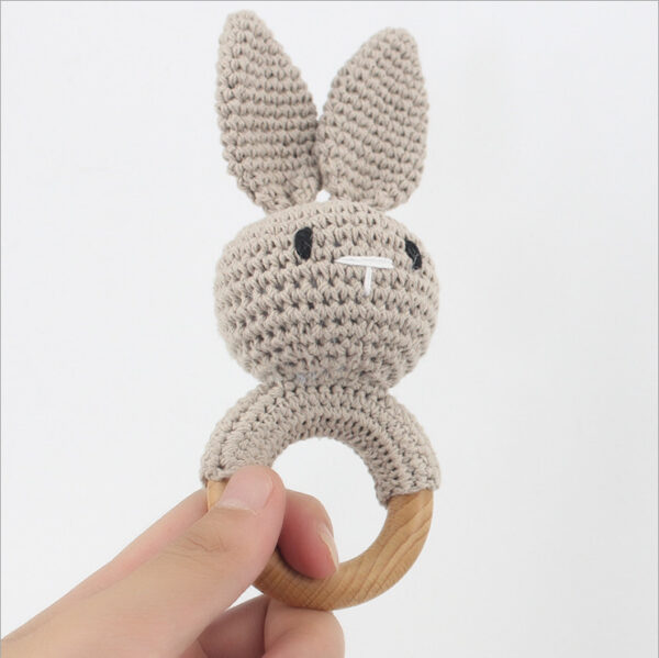 Carving Name Baby Soothing Bell Newborn Gift Bath Gift Knitted Cartoon Doll - Image 5