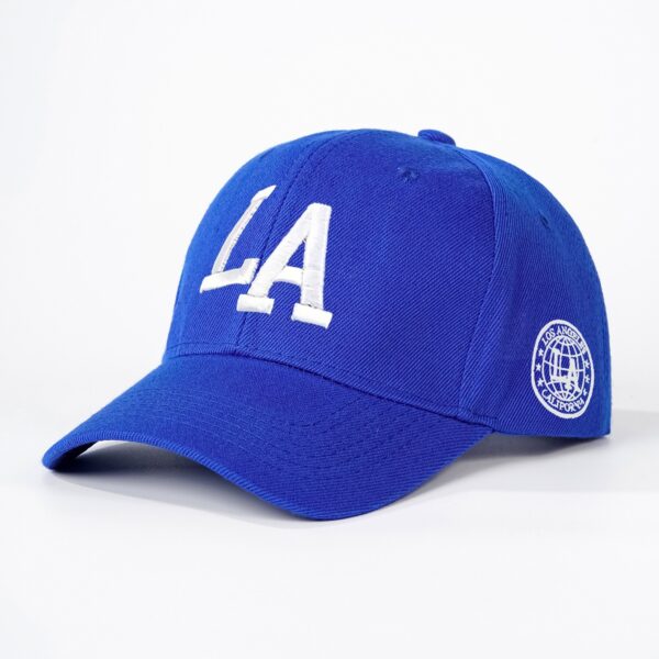 3D Embroidered LA Baseball Hats for Men and Women Outdoor Sunscreen Hard Top Duck Tongue Hats - Image 7