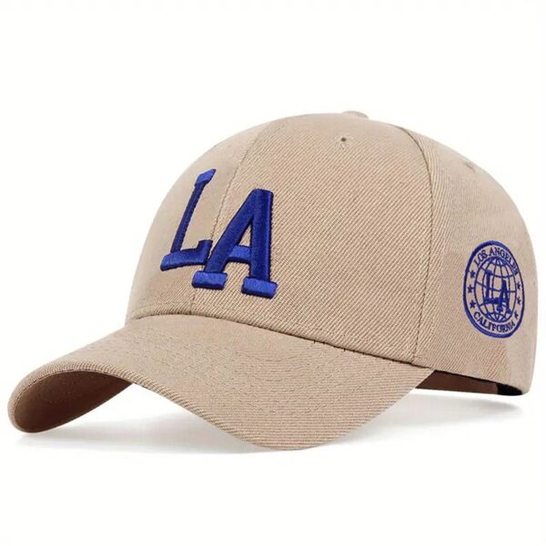 3D Embroidered LA Baseball Hats for Men and Women Outdoor Sunscreen Hard Top Duck Tongue Hats - Image 9