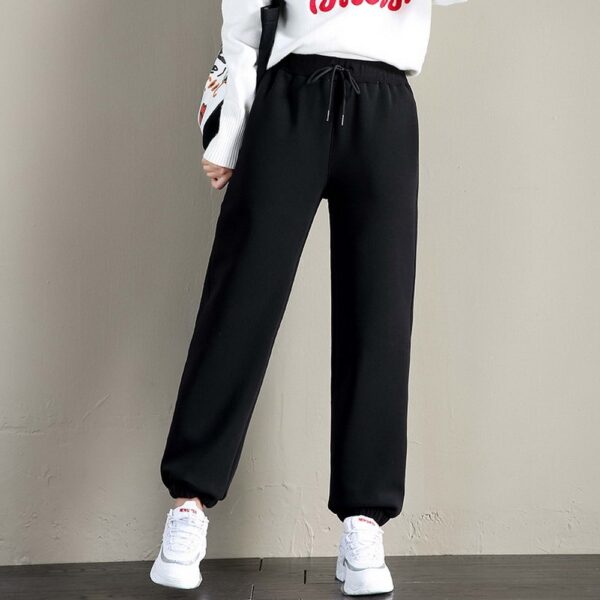 Winter Women Gym Sweatpants Workout Fleece Trousers Solid Thick Warm Winter Female Sport Pants Running Pantalones Mujer - Image 3
