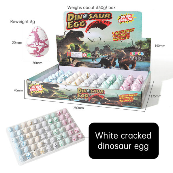 Dinosaur egg children soak in water to expand hatching small toys cracked shell simulation animal - Image 4