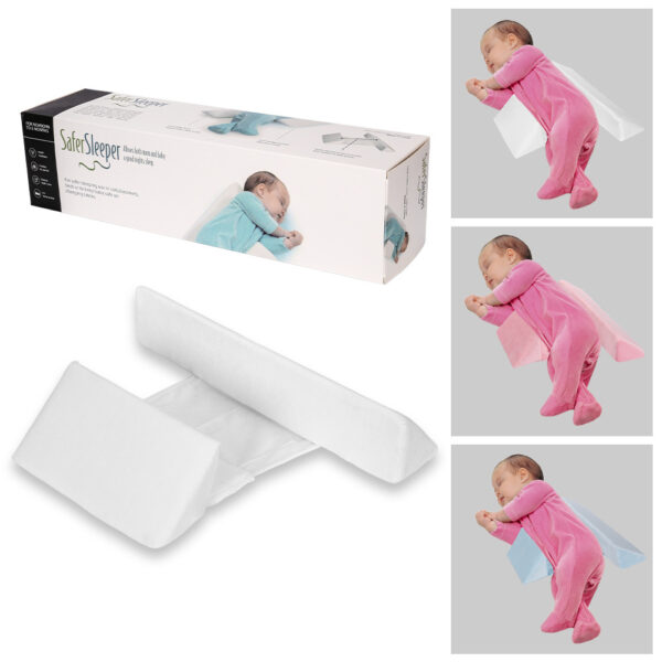 Baby side sleeping pillow shaped pillow anti head deviation removable and washable waist protection baby pillow