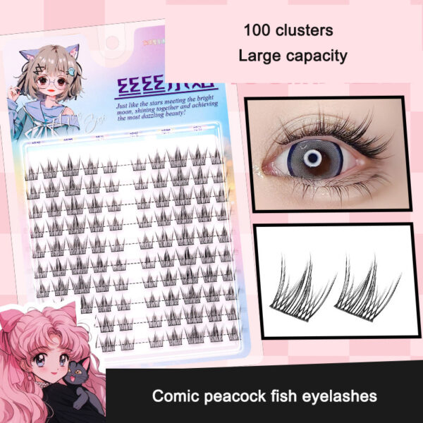 Sunflower Comics Pure Desire Eyelash Simulation Natural Thickening Large Segmented Trilogy False Eyelash Laziness - Image 7