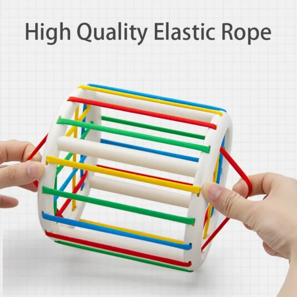 Baby Montessori Geometric Shape Blocks Toys Cube Box Color Perception Educational Game Motor Skill Tactile Touch Toys For Infant - Image 3
