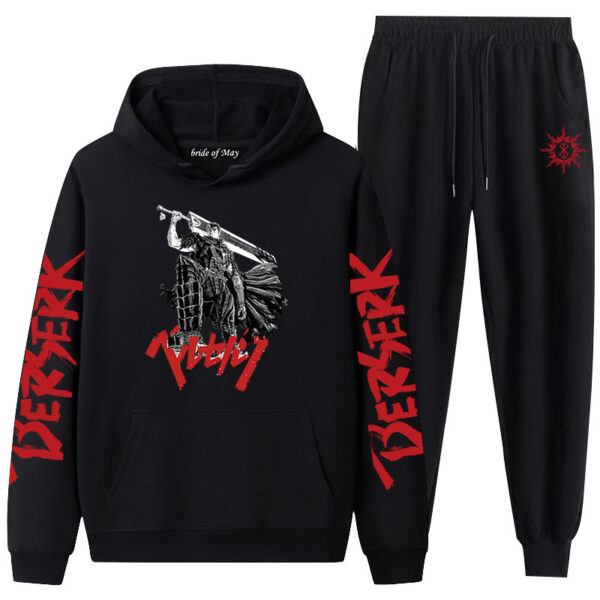 Bersek Sword Wind Legend Couples Sweatshirt Leggings Hooded Suit Men And Women Two-Piece - Image 6