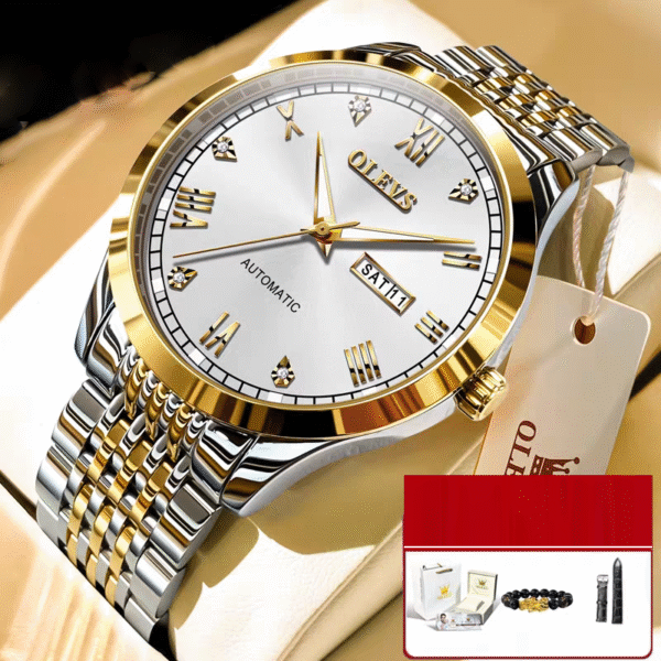 Men's Watch Men's Mechanical Watch Fully Automatic Simple Wind Waterproof Night Light Watch - Image 17