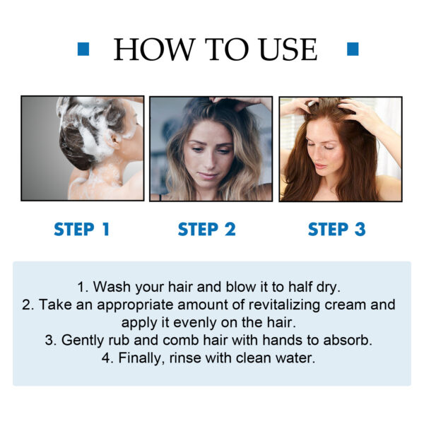 Keratin Revitalizing Cream, Long Lasting Fragrance Soft Light Smoothing Frizz Repair Split End Conditioner - Image 7