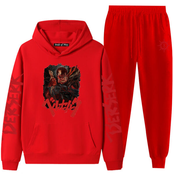 Bersek Sword Wind Legend Couples Sweatshirt Leggings Hooded Suit Men And Women Two-Piece - Image 7