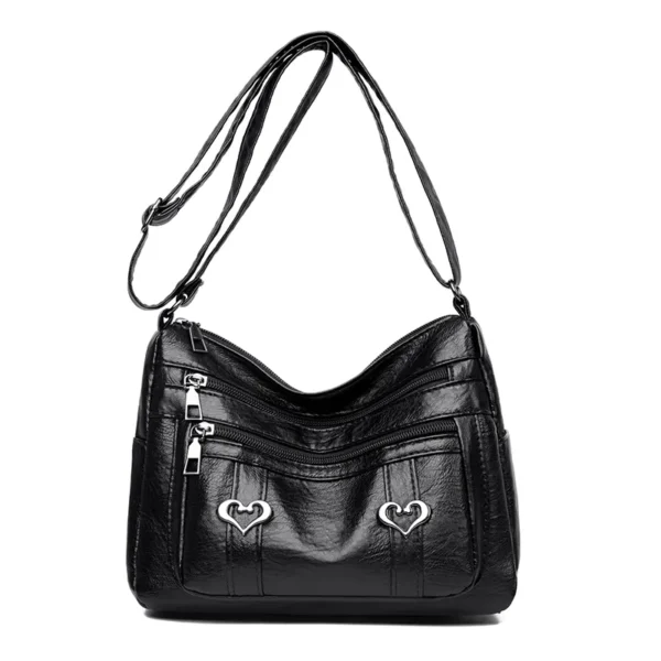 PU Leather Multi-Pockets Crossbody Bag - Image 9