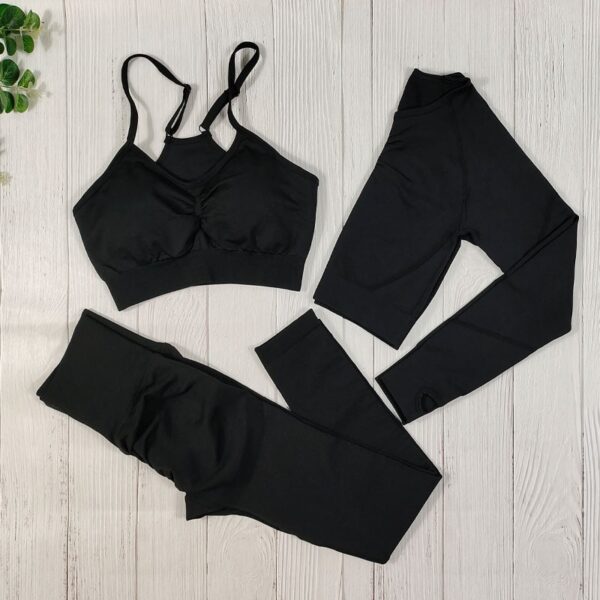Yoga Clothing Set Sports Suit Women Sportswear Sports Outfit Fitness Set Athletic Wear Gym Seamless Workout Clothes For Women - Image 10