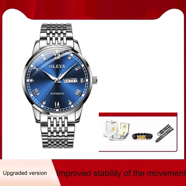 Men's Watch Men's Mechanical Watch Fully Automatic Simple Wind Waterproof Night Light Watch - Image 9