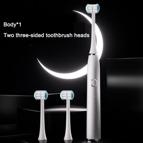 Adult electric toothbrush with three sides rechargeable sonic vibration waterproof electric toothbrush - Image 7