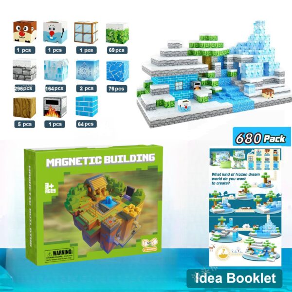 Magnetic cube Children's Educational Puzzle Assembly Toy Gift - Image 24