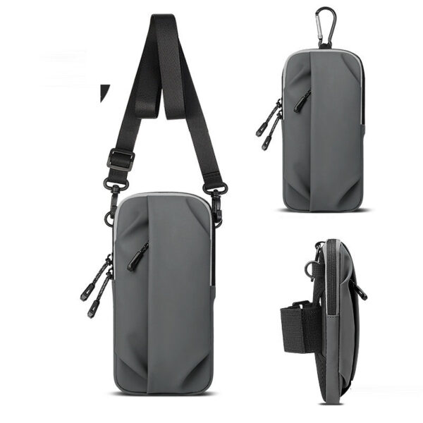 Running mobile phone arm bag for men and women, single shoulder diagonal cross bag, wrist bag, fitness sports travel equipment, - Image 4