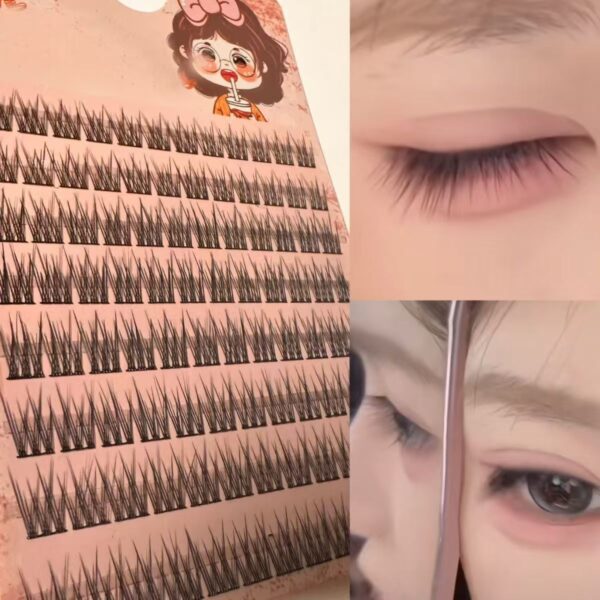 Sunflower Comics Pure Desire Eyelash Simulation Natural Thickening Large Segmented Trilogy False Eyelash Laziness - Image 12