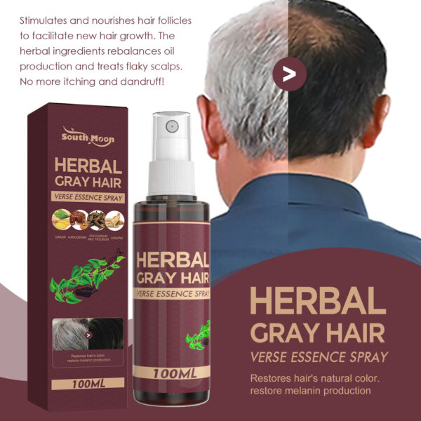 Herbal Black Hair Liquid Polygonum Multiflorum Herb Essence Moisturizing Black Hair Conditioner - Image 4
