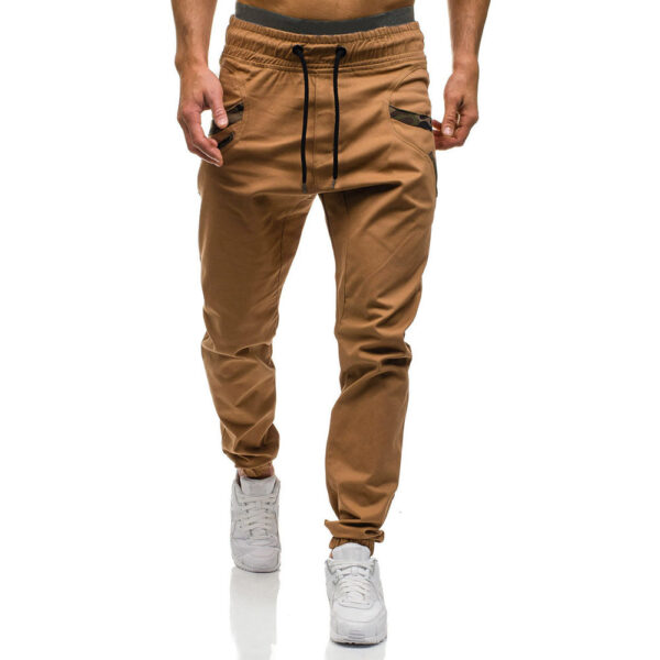 Fashion Men Gyms Pure color Pants Joggers Fitness Casual Long Pants Men Workout Skinny Sweatpants Jogger Tracksuit Trousers - Image 5
