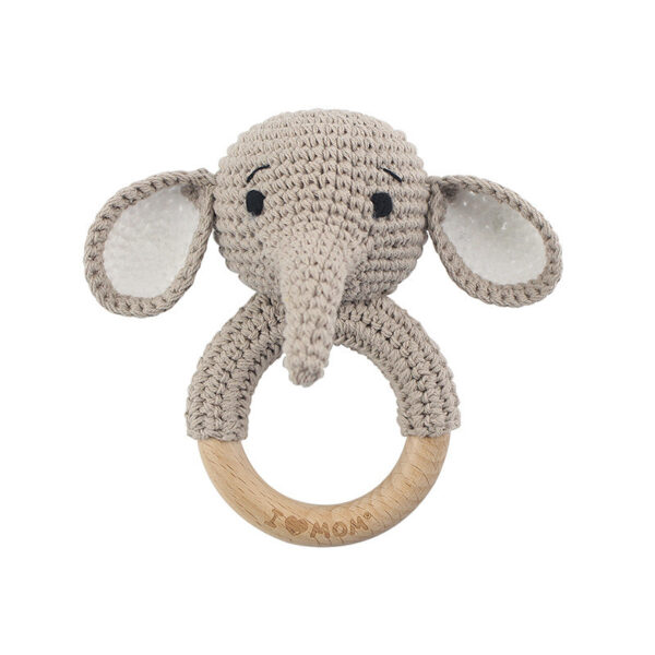 Carving Name Baby Soothing Bell Newborn Gift Bath Gift Knitted Cartoon Doll - Image 12