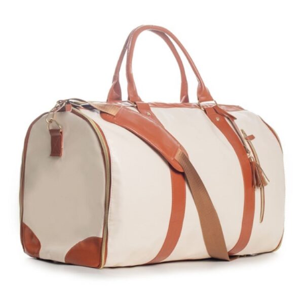 Convenient Travel Carrying Clothing Bag Large PU Leather Travel Luggage Bag Women's Fashion Travel - Image 4