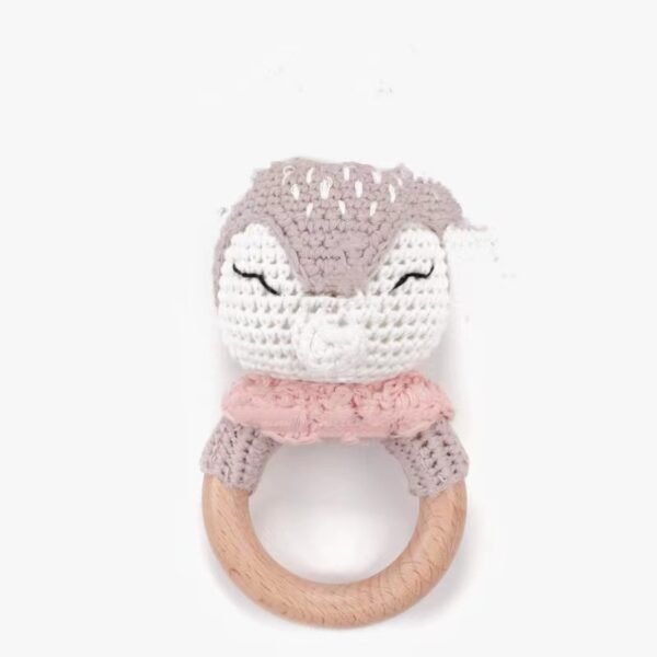 Carving Name Baby Soothing Bell Newborn Gift Bath Gift Knitted Cartoon Doll - Image 9