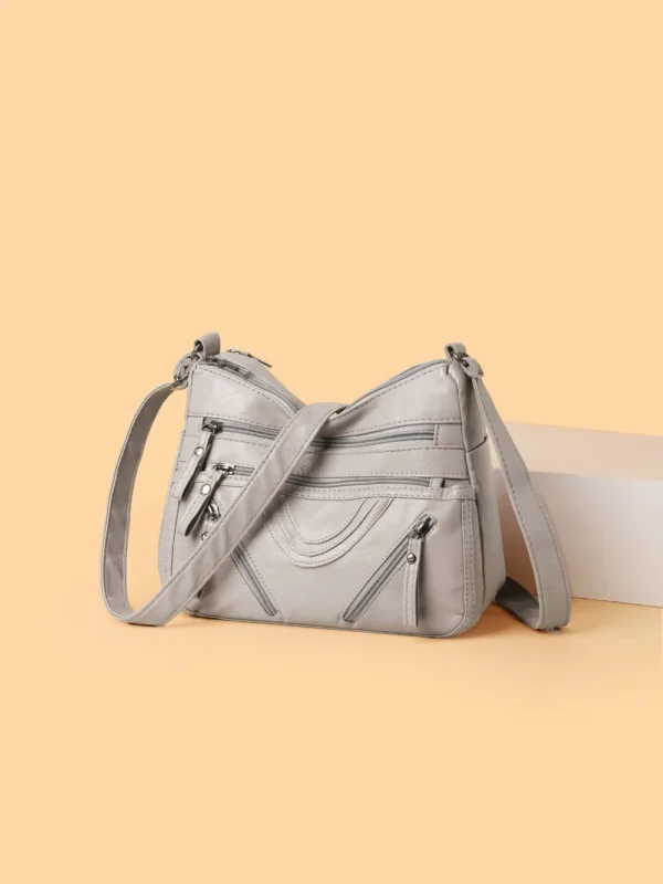 PU Multi-Compartment Crossbody Bag - Image 12