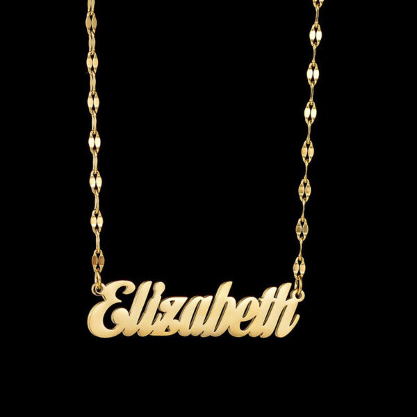 DIY Name Customization Necklace Women's Personalized Lip Chain Fashion Versatile Clavicle Neck Chain - Image 4