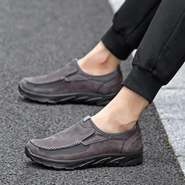 Men's shoes, fashionable and breathable, men's business shoes, British lazy shoes, dad's single shoes, casual shoes, men's shoes - Image 3