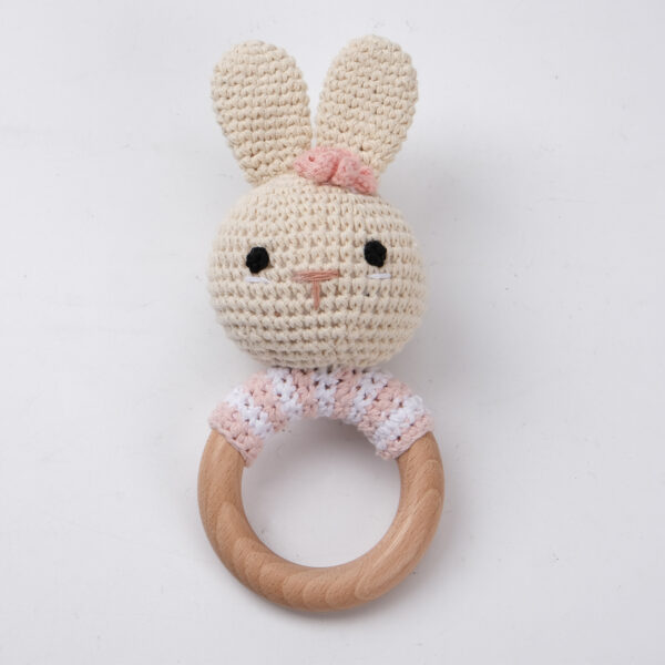 Carving Name Baby Soothing Bell Newborn Gift Bath Gift Knitted Cartoon Doll - Image 25