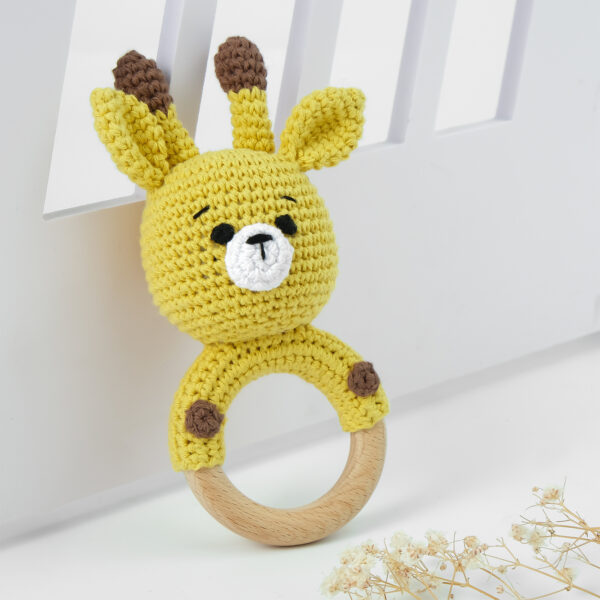 Carving Name Baby Soothing Bell Newborn Gift Bath Gift Knitted Cartoon Doll - Image 30