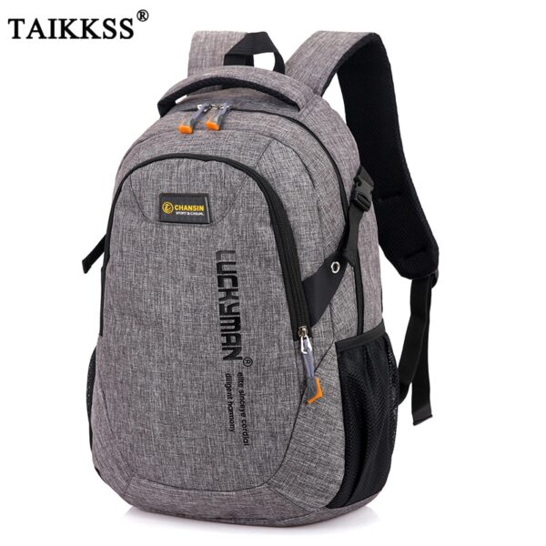 New Fashion Men's Backpack Bag Male Polyester Laptop Backpack Computer Bags high school student college students bag male - Image 3