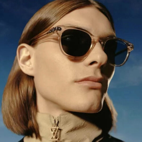 Retro round frame sunglasses for men, new ins sunscreen street photography, personalized and fashionable sunglasses - Image 3