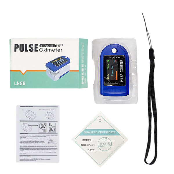 Pulse oximeter LK88 finger clamp blood oxygen detector blood oxygen saturation fingertip heart rate monitoring - Image 5