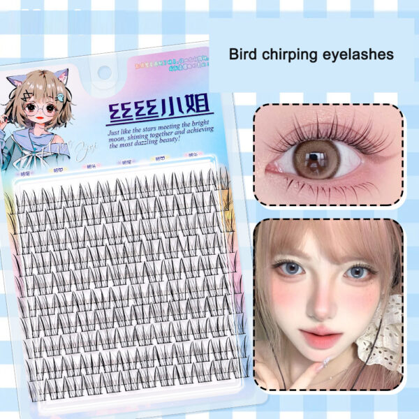 Sunflower Comics Pure Desire Eyelash Simulation Natural Thickening Large Segmented Trilogy False Eyelash Laziness - Image 5