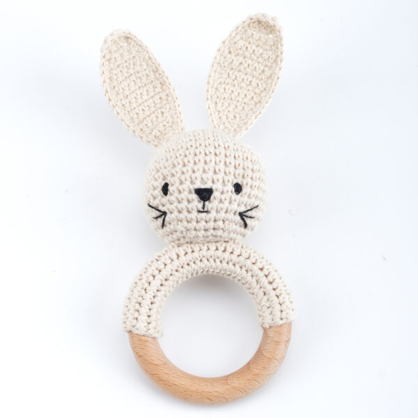 Carving Name Baby Soothing Bell Newborn Gift Bath Gift Knitted Cartoon Doll - Image 24