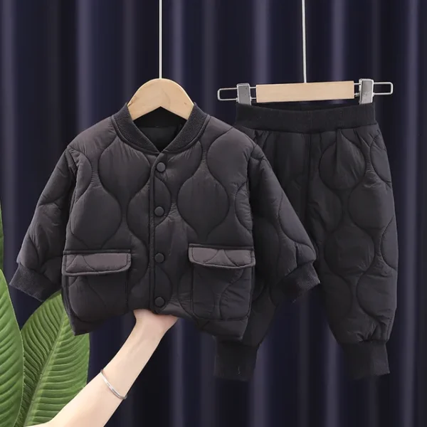 1 2 3 4 5 Years Winter Boys Clothing Sets Alphabet Fashion Warm Coat And Pants 2Pcs Boys Suits Birthday Gifts New Kids Clothes - Image 9